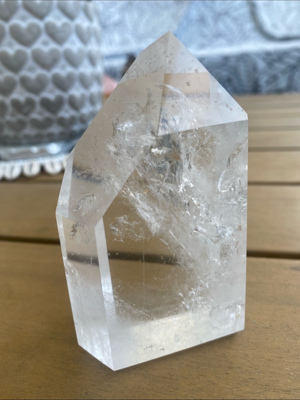 Clear Quartz Crystal Point Tower